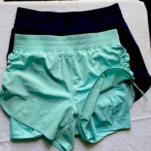 Bike short lined running shorts